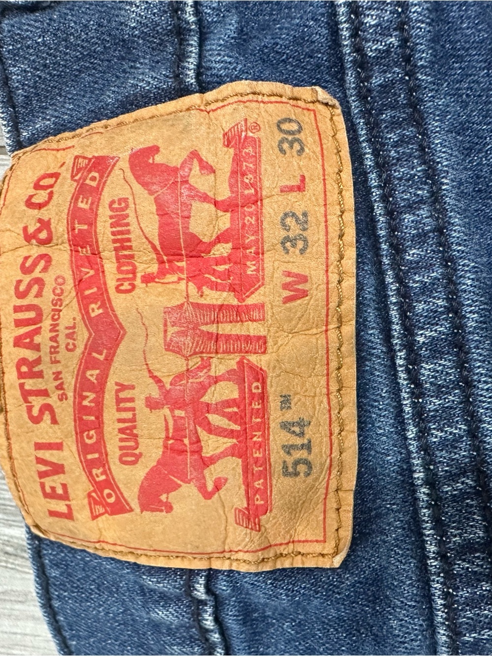 Levi's Men's Slim Straight Jeans in Dark Blue Wash - Picture 4 of 4